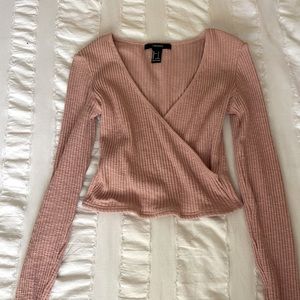 Long sleeve crop top